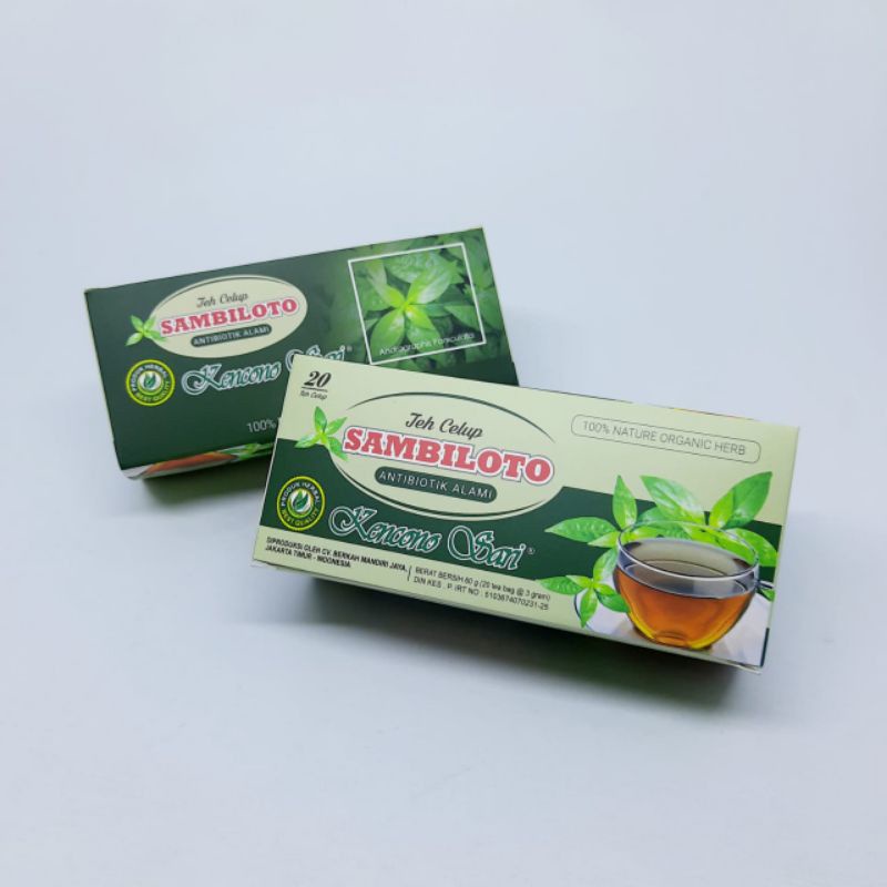 

Teh Celup Sambiloto Kencono sari original 100%