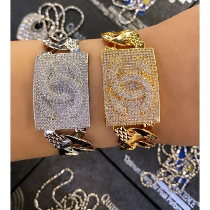 Gelang Premium lapis emas Rantai sisik anti karat anti alergi Bracelet Zircon Premium Quality 05