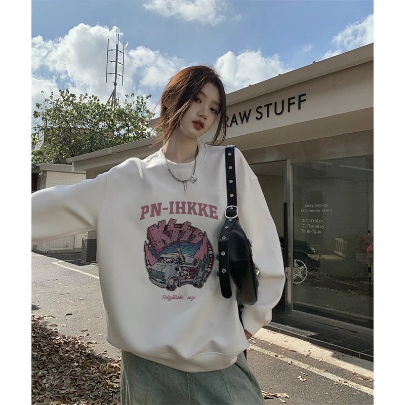 Sweater Oversize Car Unisex Sweater Oversize Korean Style/atasan kaos import wanita