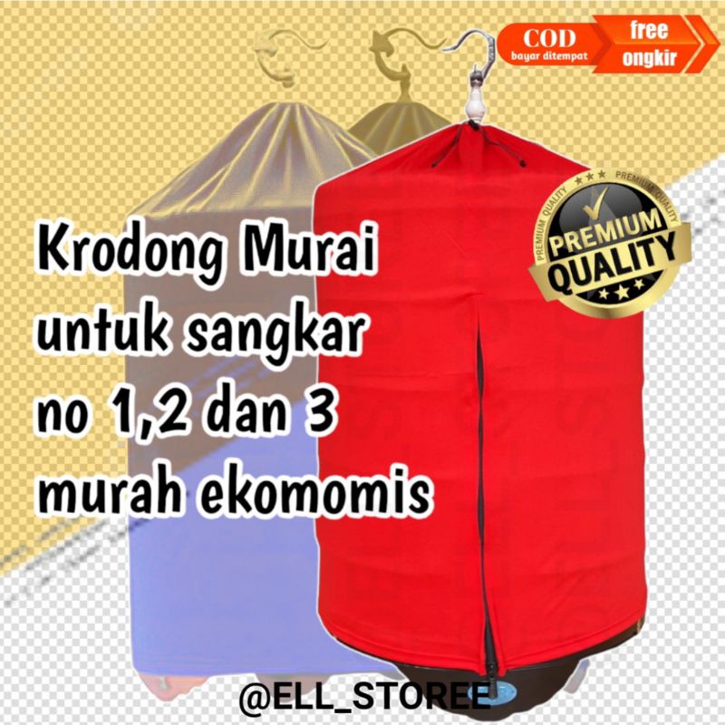 Krodong kerodong tipis sangkar kandang murai no1,2,3