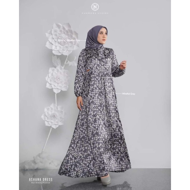 Nadheera luxury dress√COD√ Gamis ASHANA DRESS by Nadheera Luxury