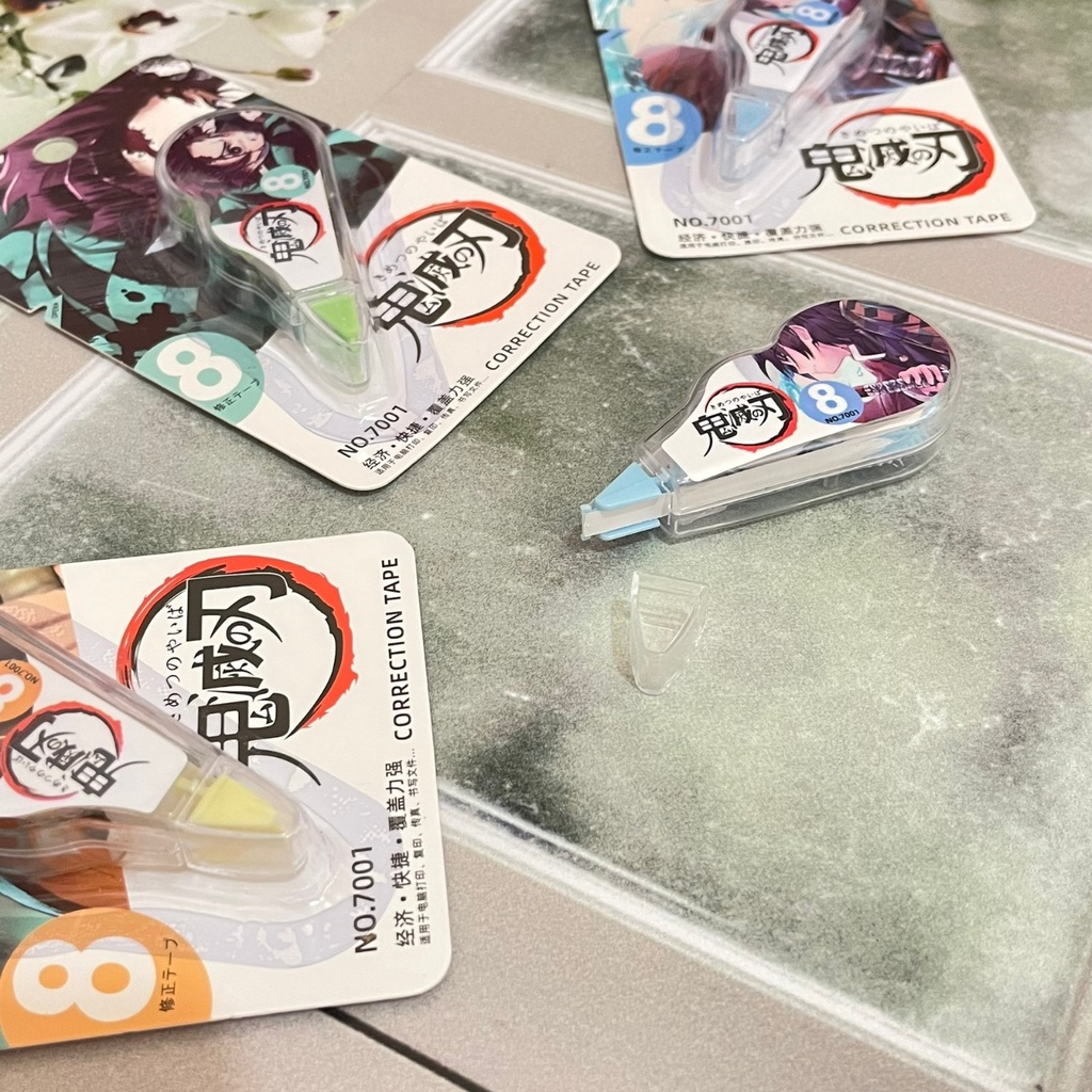 

TIP EX / CORRECTION TAPE DEMON SLAYER READY 3 WARNA LENGKAP BEST KEREN ROLL TAPE LUCU HARGA TERMURAH BISA GROSIR DAN COD