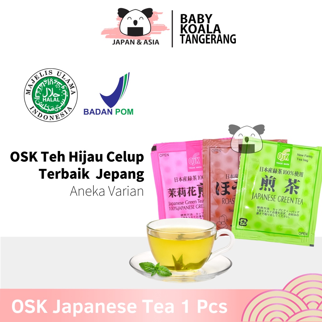 

OSK Teh Hijau Jepang Green Tea Sachet 2 g Halal │ Greentea Import Jepang.