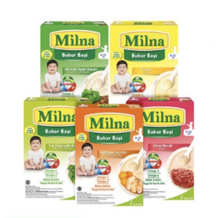 Milna bubur bayi 120 gram ( bubur bayi 6-12 bulan )