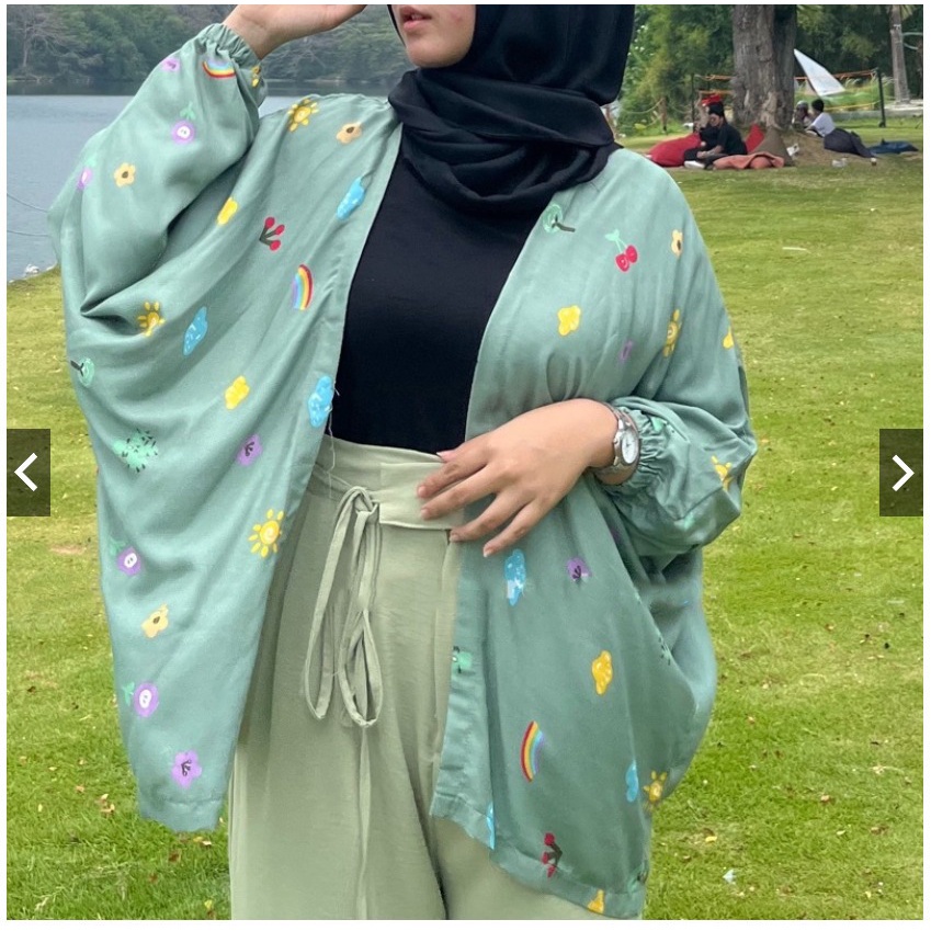 MakeGrosir - OUTER MOTIF GEMOY KEKINIAN / OUTER WANITA OVERSIZE / CARDIGAN ATASAN WANITA