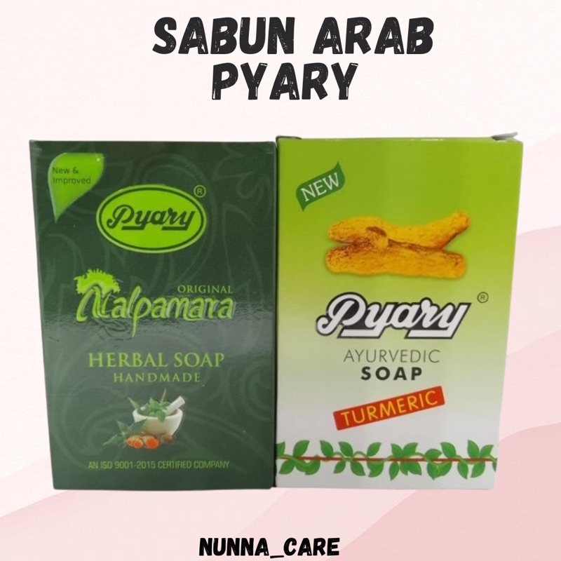 Sabun Arab PYARY Nalpamara - pyary turmeric - pyary papaya - pyary saffron Soap 100% Original