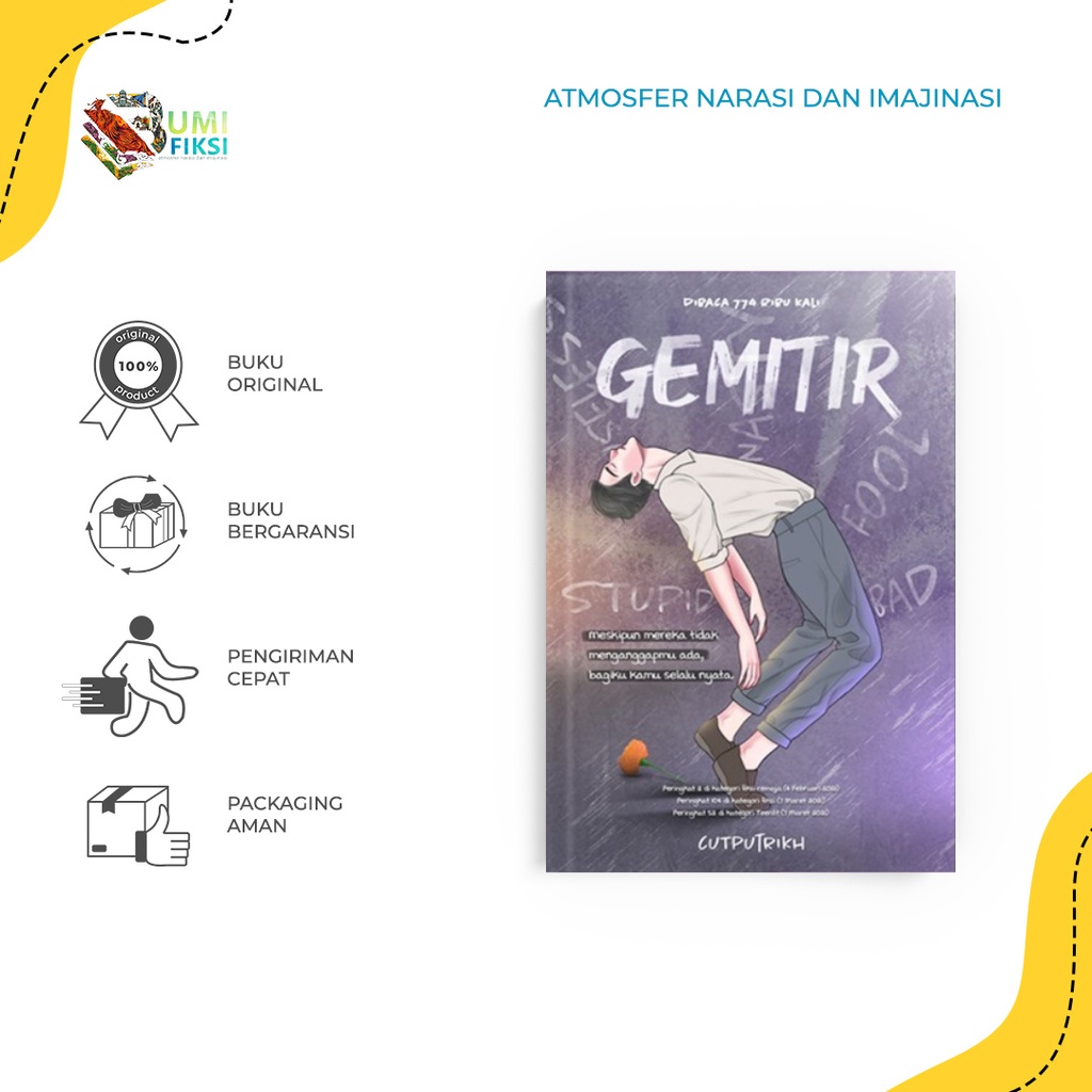 Buku Novel Gemitir - Cut Putri - Akad - Gratis Biaya Packing