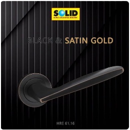 Solid HRE 61.16 handle black hitam roses pegangan gagang kunci pintu