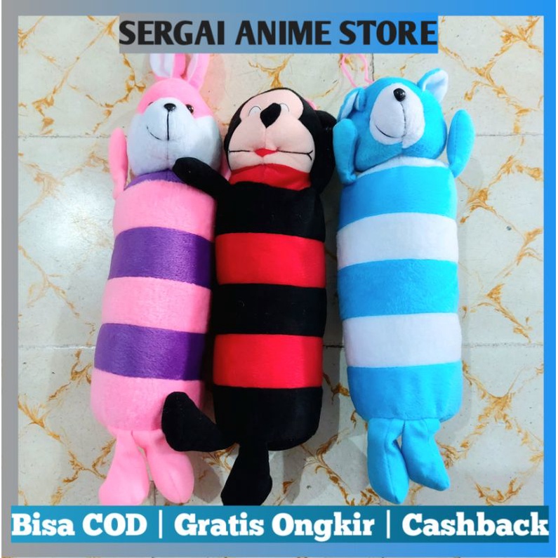 Boneka Boba Guling Mini 30cm | Bantal Boneka Guling Boba Imut Lucu