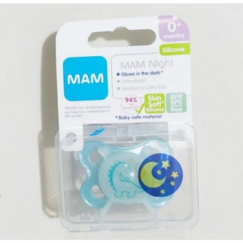 MAM Night Silicone Soother Orthodontic 0+months