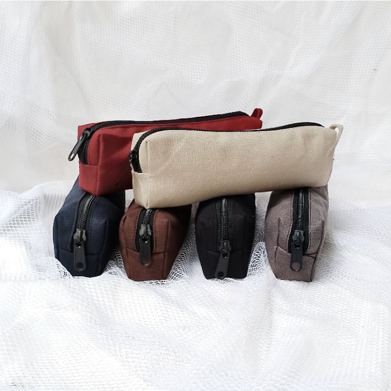 

Tepak Pensil/Tepak Pensil Polos/Tepak Kanvas Bundling 10pcs