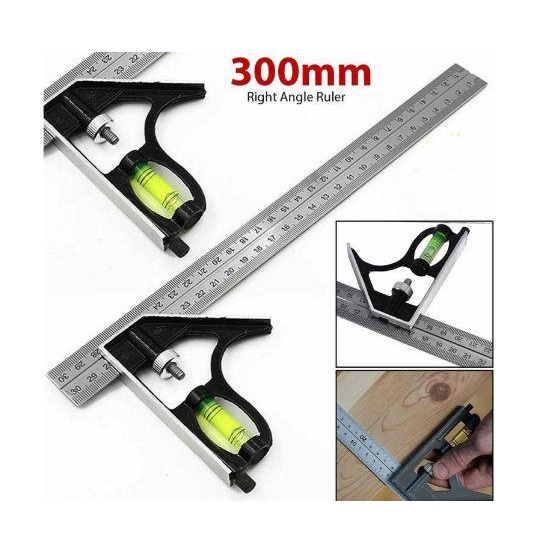 

Penggaris Siku L Waterpass Kombinasi Square Ruler Sudut Presisi Air - Penggaris Siku