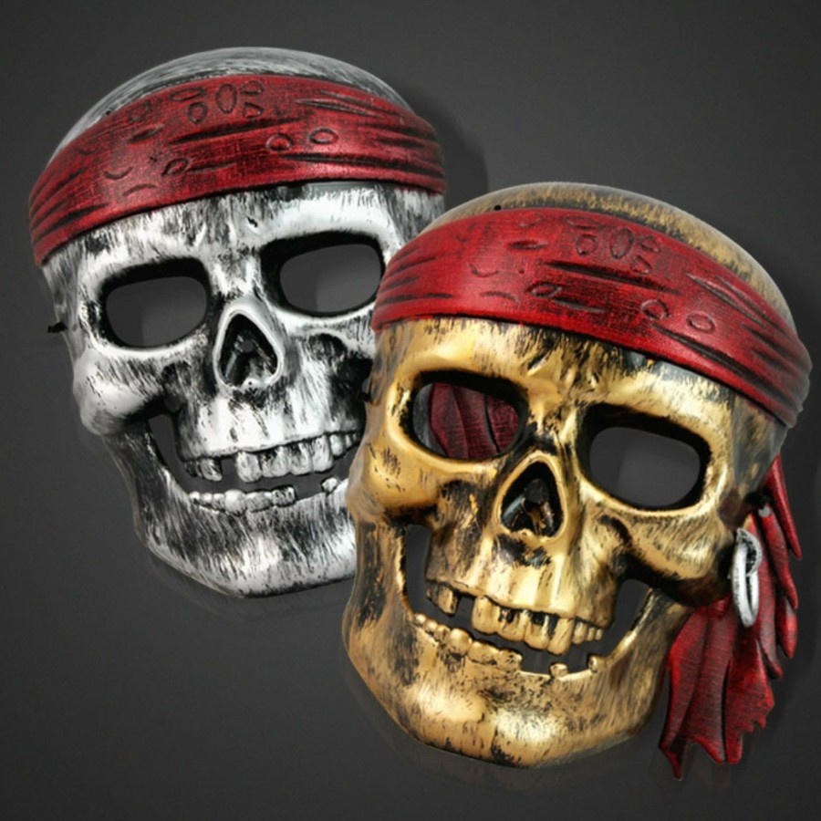 Pirate Skull Mask Topeng tengkorak bajak laut kostum Halloween anak