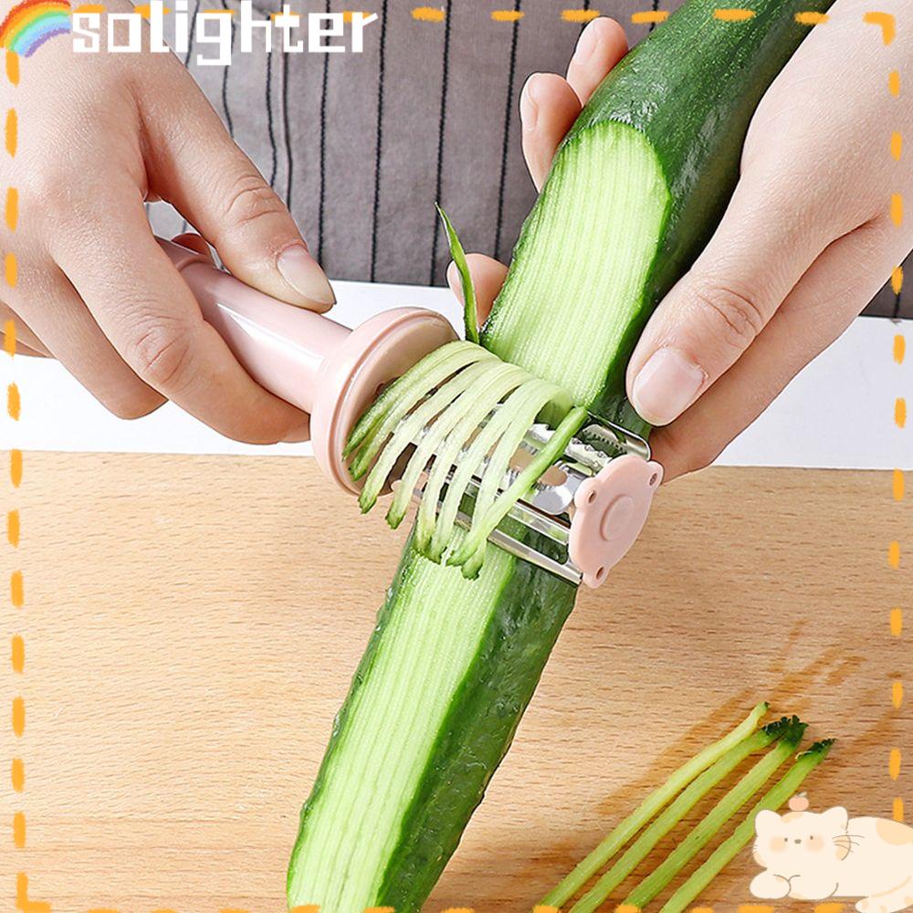 Solighter Pemotong Buah Sayur 3in1 Perlengkapan Dapur Penggiling Bawang Putih Multifungsi