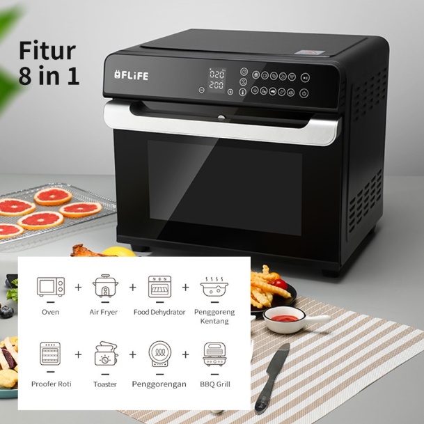 FLIFE BY GREE OVEN TOASTER 8 IN 1 OV-20HX01P / OV 20HX01P [20 LITER]