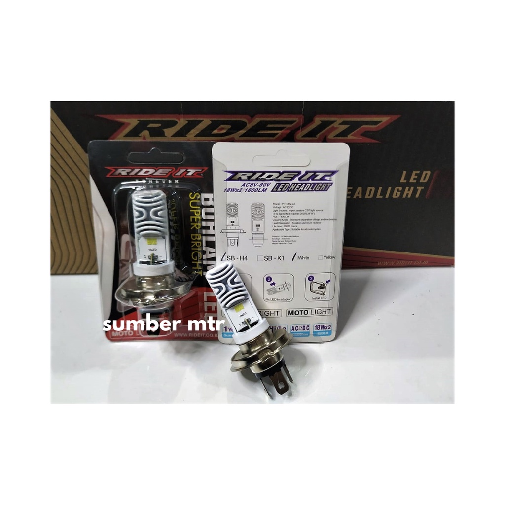 BOHLAM LAMPU LED SB-H4 RIDE IT