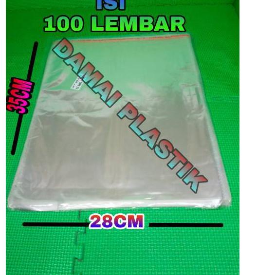 

FEB418 UKURAN : 28X35 CM Plastik OPP Kemasan Packing baju bening Plastik Baju Seal Lem 25x35 30x37 35x39 |||