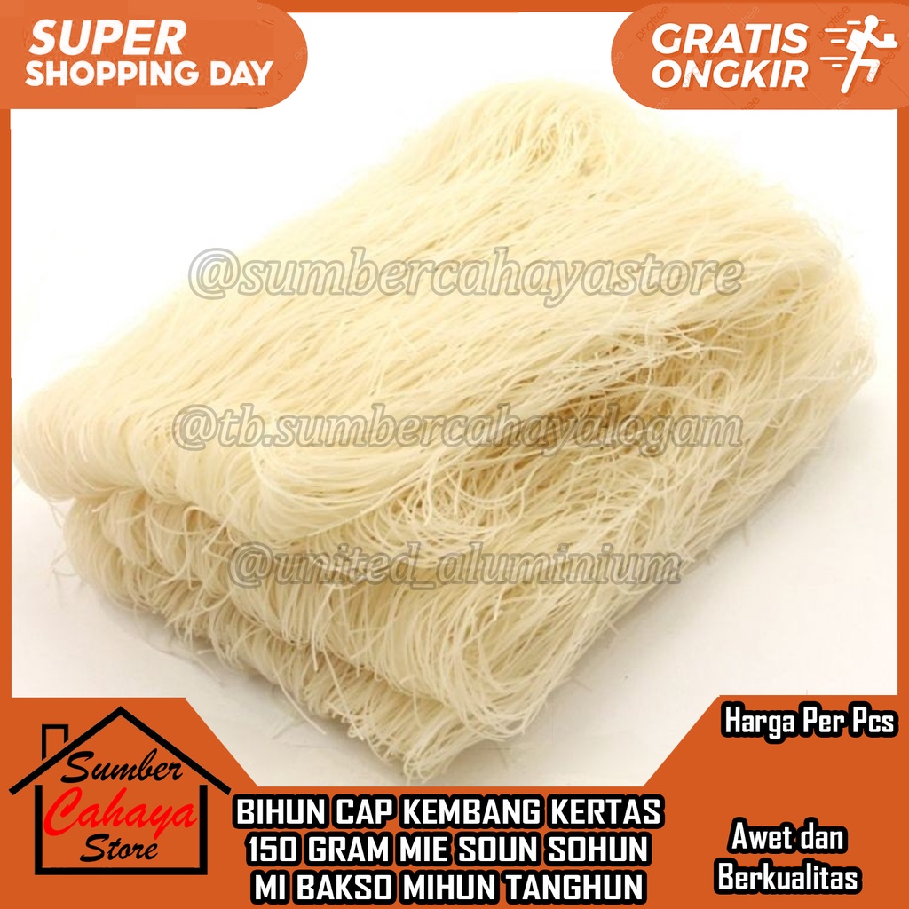 Jual Bihun Cap Kembang Kertas Per Bungkus 150 Gram Gr Mihun Soun Mie