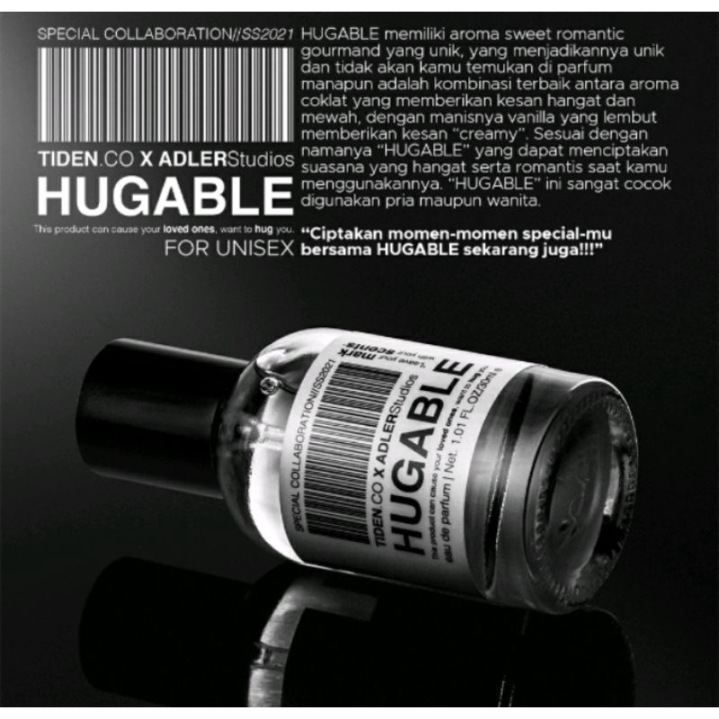 HUGABLE eau de parfum Edp 35ml for UNISEX SPESIAL COLLABORATION
