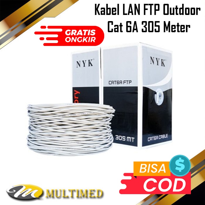 Kabel LAN Internet UTP / FTP CAT6 / CAT 6 UTP / FTP 1 Roll 305 meter