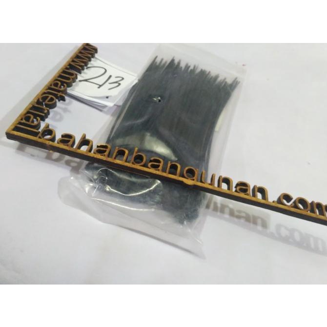 

kabel tis hitam panjang 12 cm nylon cable tie ties ikat ecer 120 mm citrab44