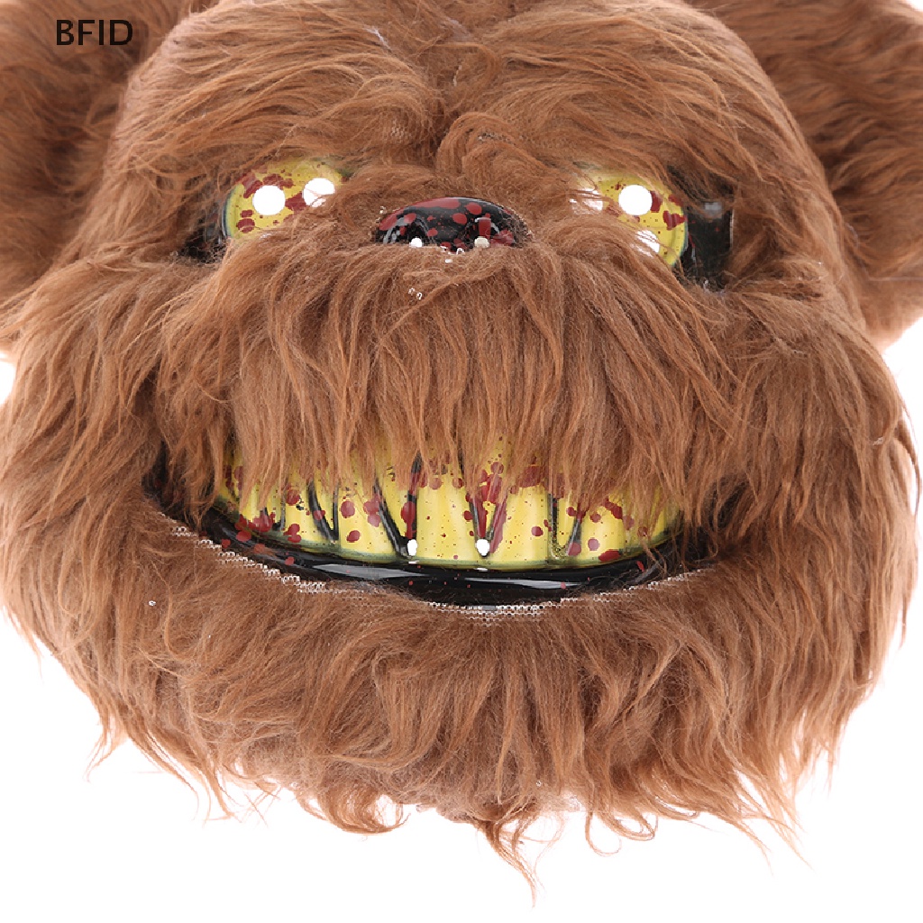 [BFID] Topeng Halloween Bloody Killer Rabbit Mask Teddy Bear Topeng Horror Cosplay Mewah [ID]