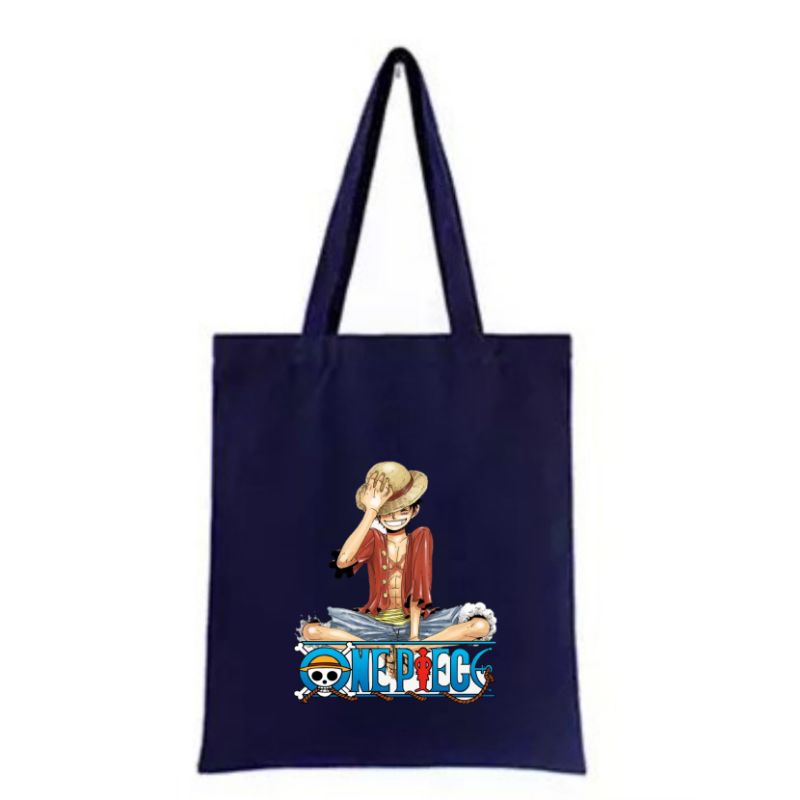 Tote bag Tas Kanvas Resleting Termurah One Piece Pria Wanita