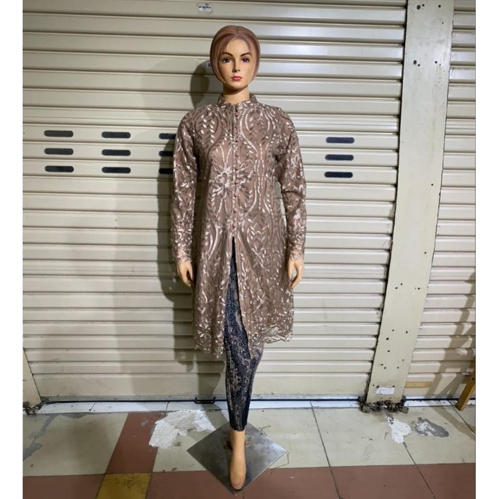 Stelan tunik busui mutiara / Kebaya modern / Kebaya brukat / Kebaya Modren / Set Kebaya Brukat / set kebaya pesta dan wisuda / tunik brukat / tunik modern / kebaya ibu menyusui / kebaya Lamaran / tunik busui / kebaya kondangan