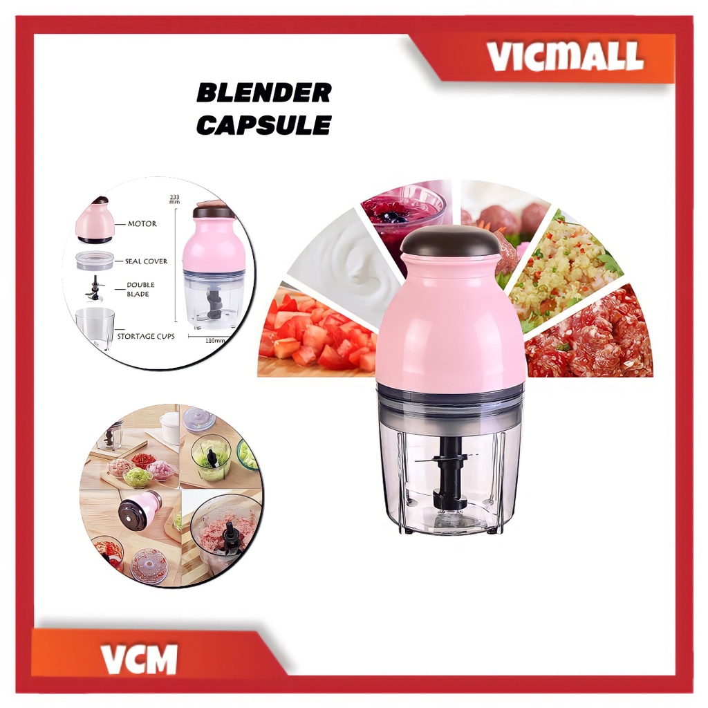 (VCM) BLENDER CAPSULE CUTTER BLENDER KAPSUL SERBAGUNA Mixer Portable Hand free packing bubble