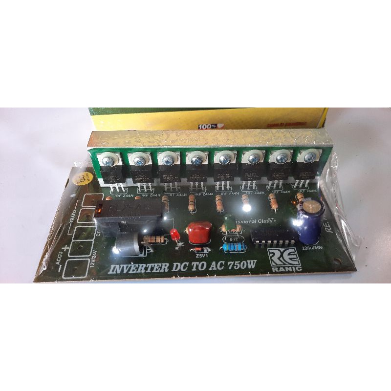 Kit Inverter 12v dc to 220v ac 750watt