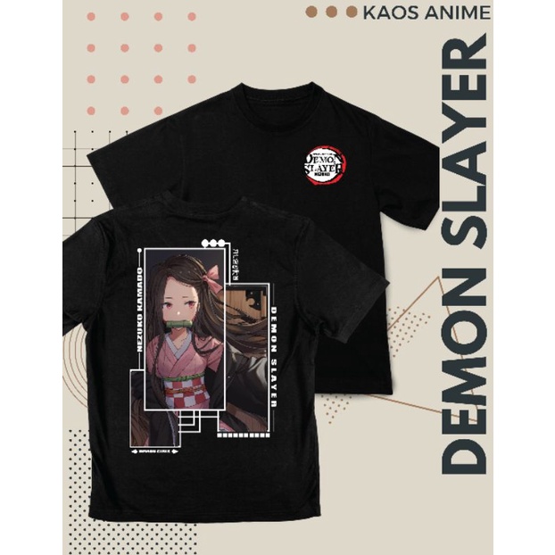 kaos anime, kaos demon slayer,kaos nezuko, kaos distro, kaos keren, Demon slayer, nezuko, kimetsu no