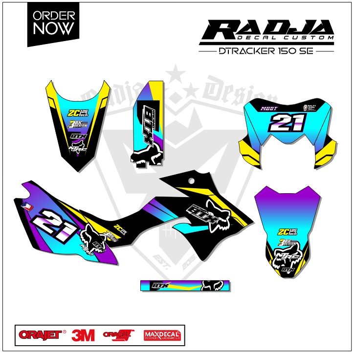 DECAL DTRACKER 150 FULLBODY (003) DEKAL STIKER DTRACKER SE 2016 2017 2018 2019 2020 2021 2022 2023 H