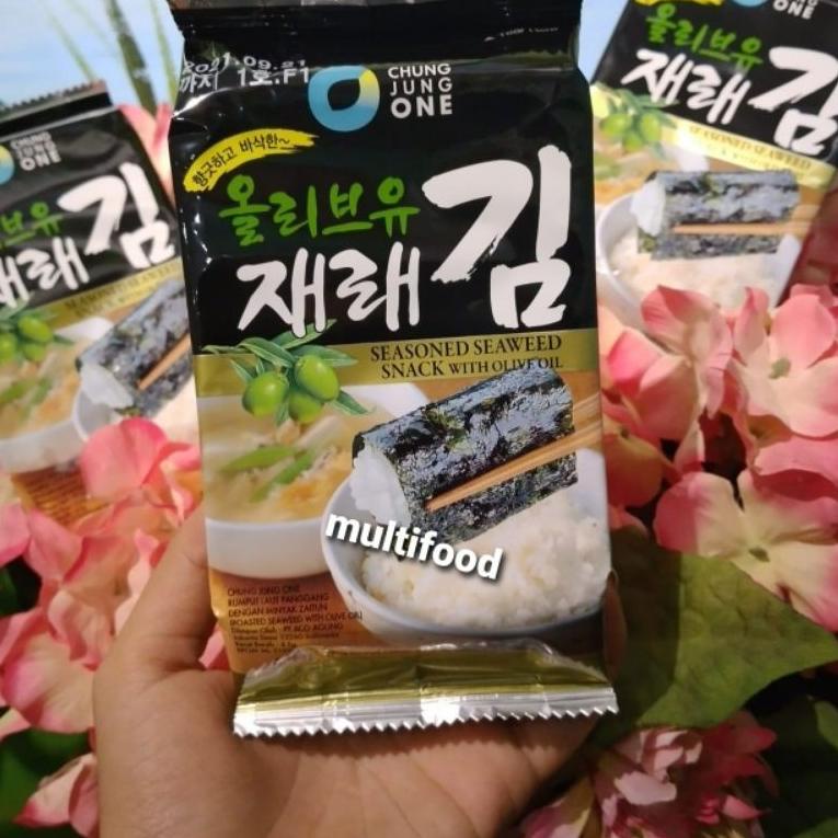 

Terkini ★★ Seaweed chung jung one 6+3 olive oil korea / nori rumput laut chung jung one ♋