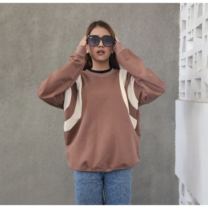 Sweater Wanita Grosir Berkualitas - Lines C oblong