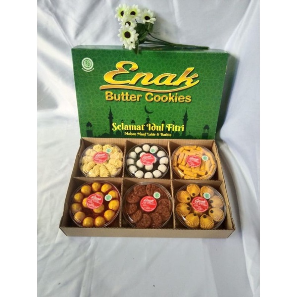 

Kue Kering Parcel Idul Fitri / Ramadhan | Butter Cookies 1.400g "ENAK