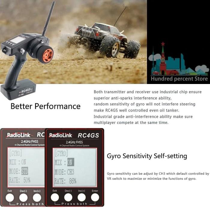 Radiolink Rc4Gs 2.4G 4Ch Gun Controller Transmitter Best Seller