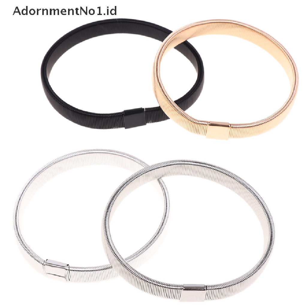 [AdornmentNo1] Gelang Tangan Pria Shirt Sleeve Holders Metal Arm Band Hold Elastic Hoop Armband [ID]