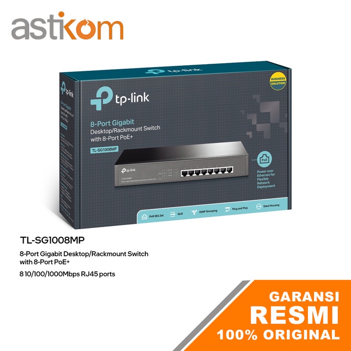 Tp-link TL-SG1008MP 8 Port Gigabit Desktop/Rackmount Switch 8Port PoE+