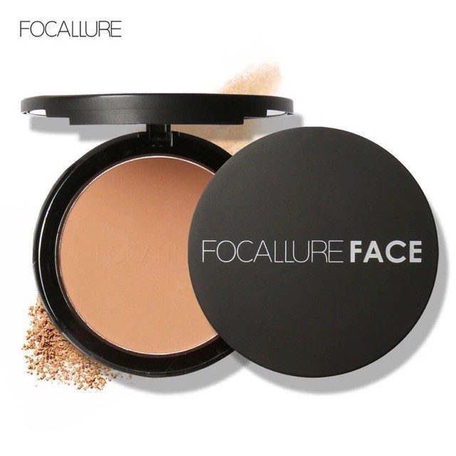 [ready] FOCALLURE Oil-control Pressed Powder With Sponge Matte | Bedak Padat Natural Matte Setting Powder Face Makeup 3 Colour