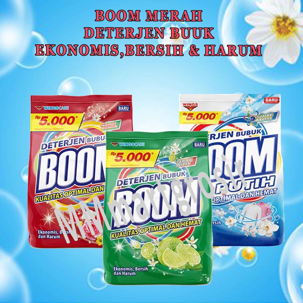 Deterjen Boom / diterjen bubuk / Sabun baju / sabun cuci pembersih/280g