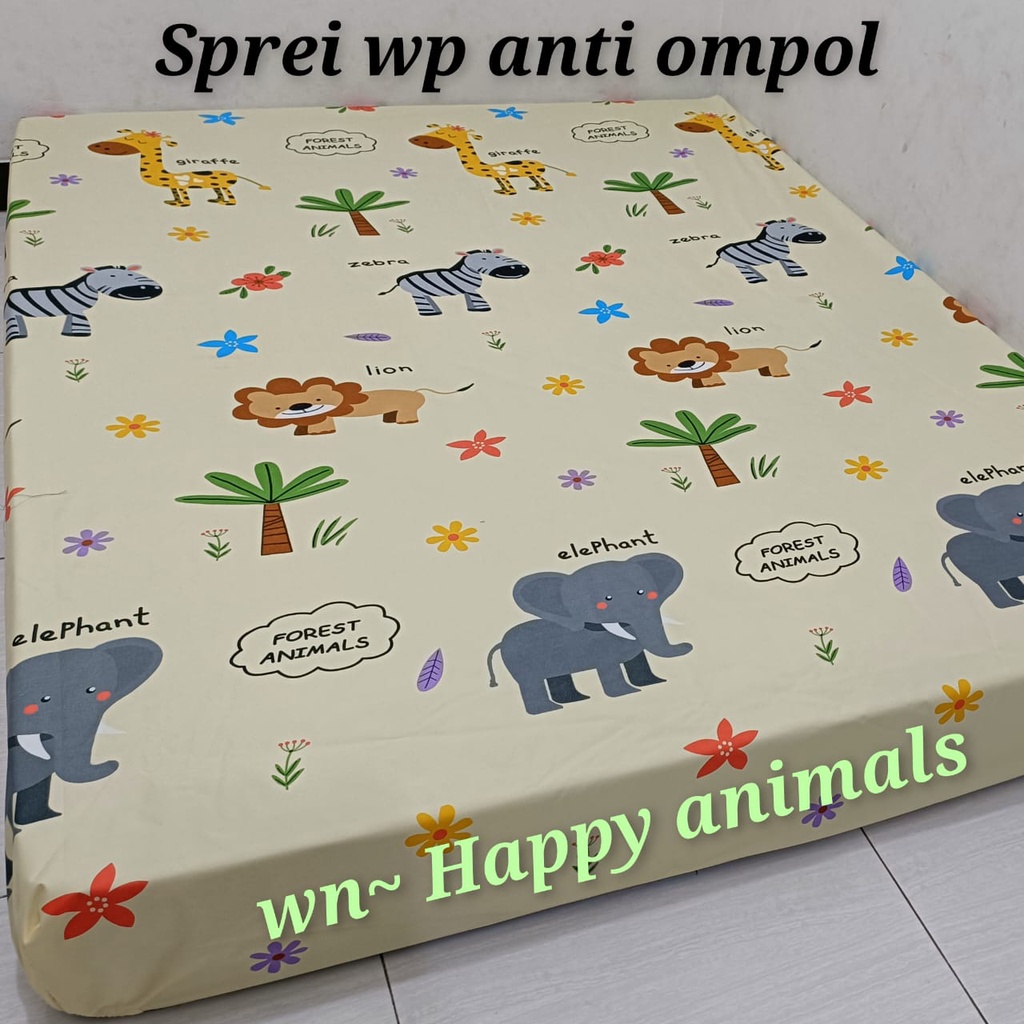 Waty grosir sprei waterproof anti ompol tanpa sarban sargul