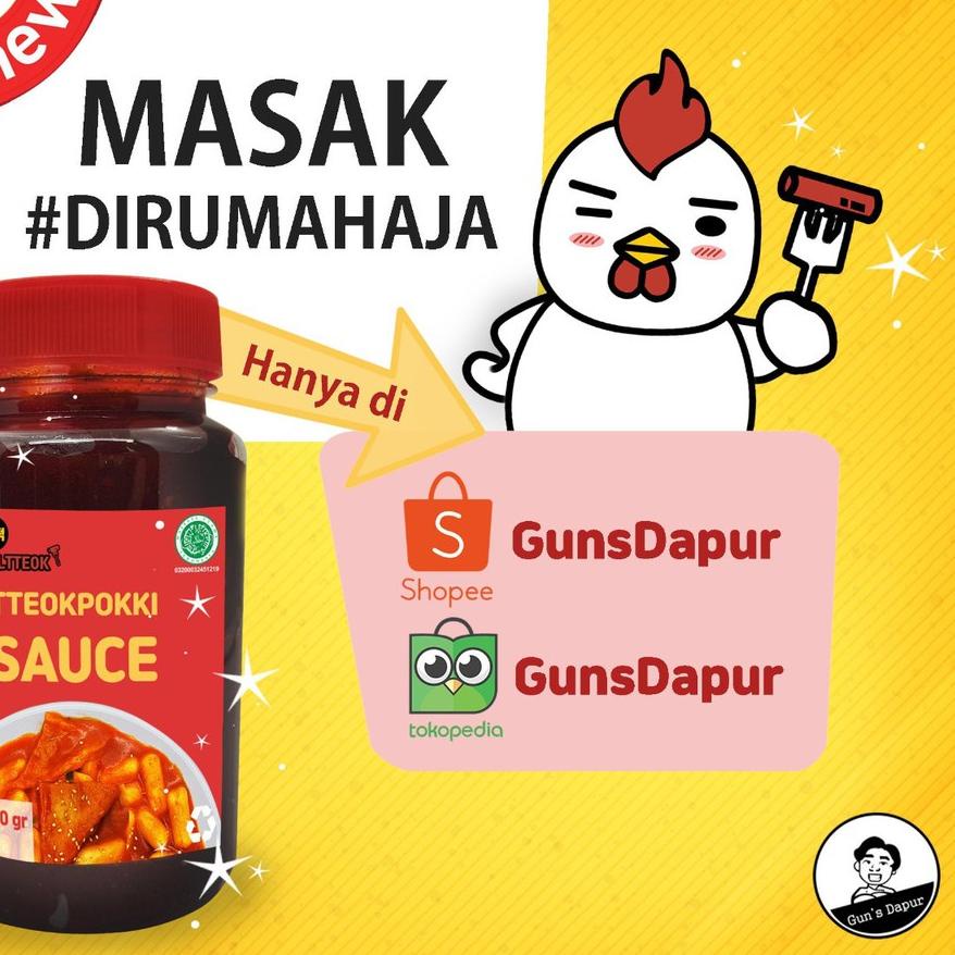 

Promo [KI3] BULTTEOK SAUS TTEOKPOKKI 400gr Gunsdapur (HALAL) topoki/toppoki/ tokpoki / TOKPOKKI