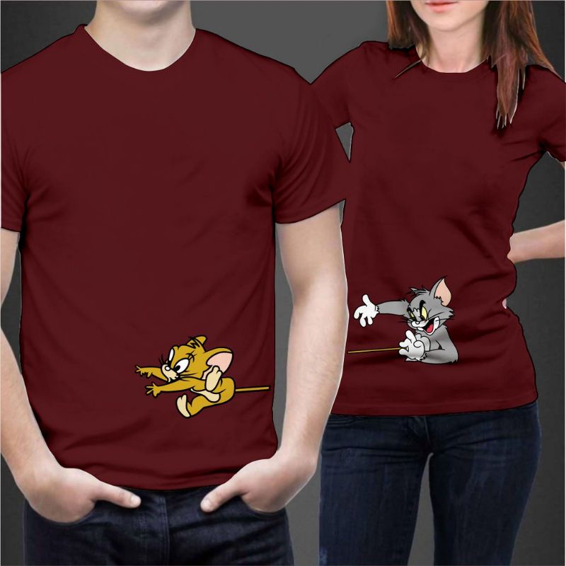 KAOS PASANGAN/KAOS COUPLE/TEE COUPLE/ COUPLE TSHIRT/KAOS KARAKTER/KAOS LUCU