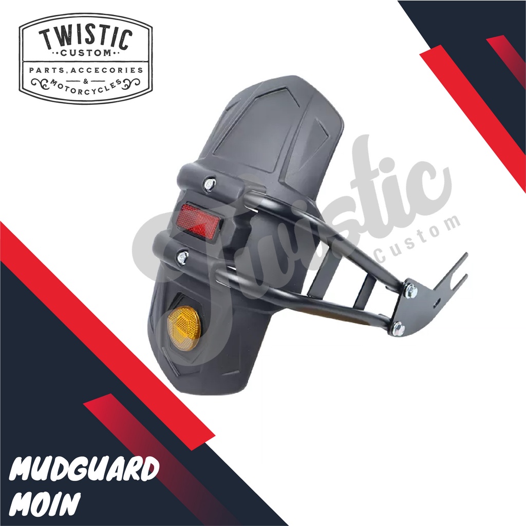 Spakbor Mudguard Moin Belakang Motor Custom Universal
