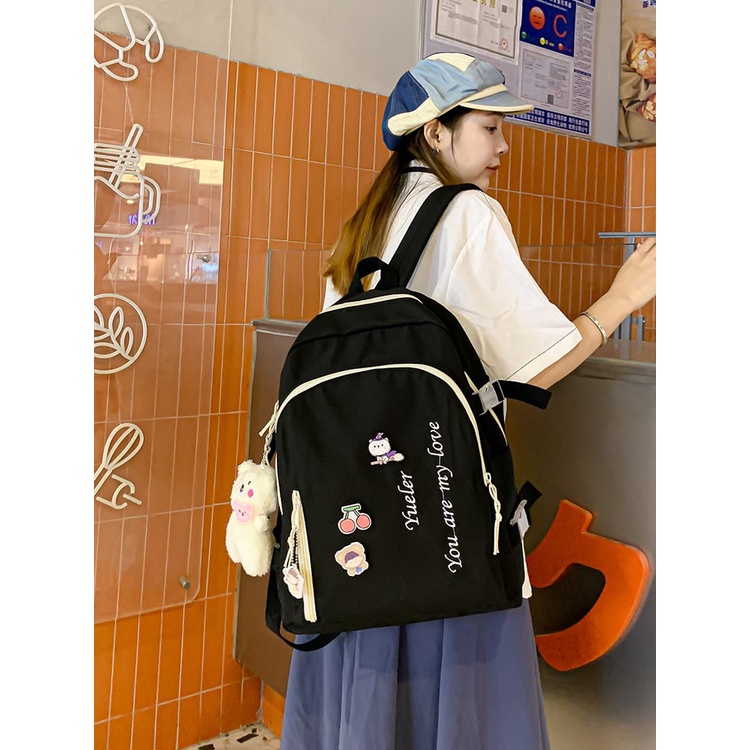 [Juallaris]Tas Ransel  Motif Fashion Unik Dan Lucu / Ransel Motif Lucu Dan Imut Cute Ladies Bag / Impot