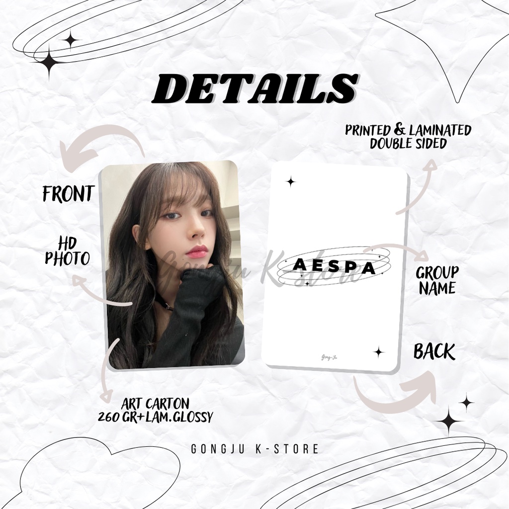 [ COD ] AESPA SELCA PHOTOCARD SET