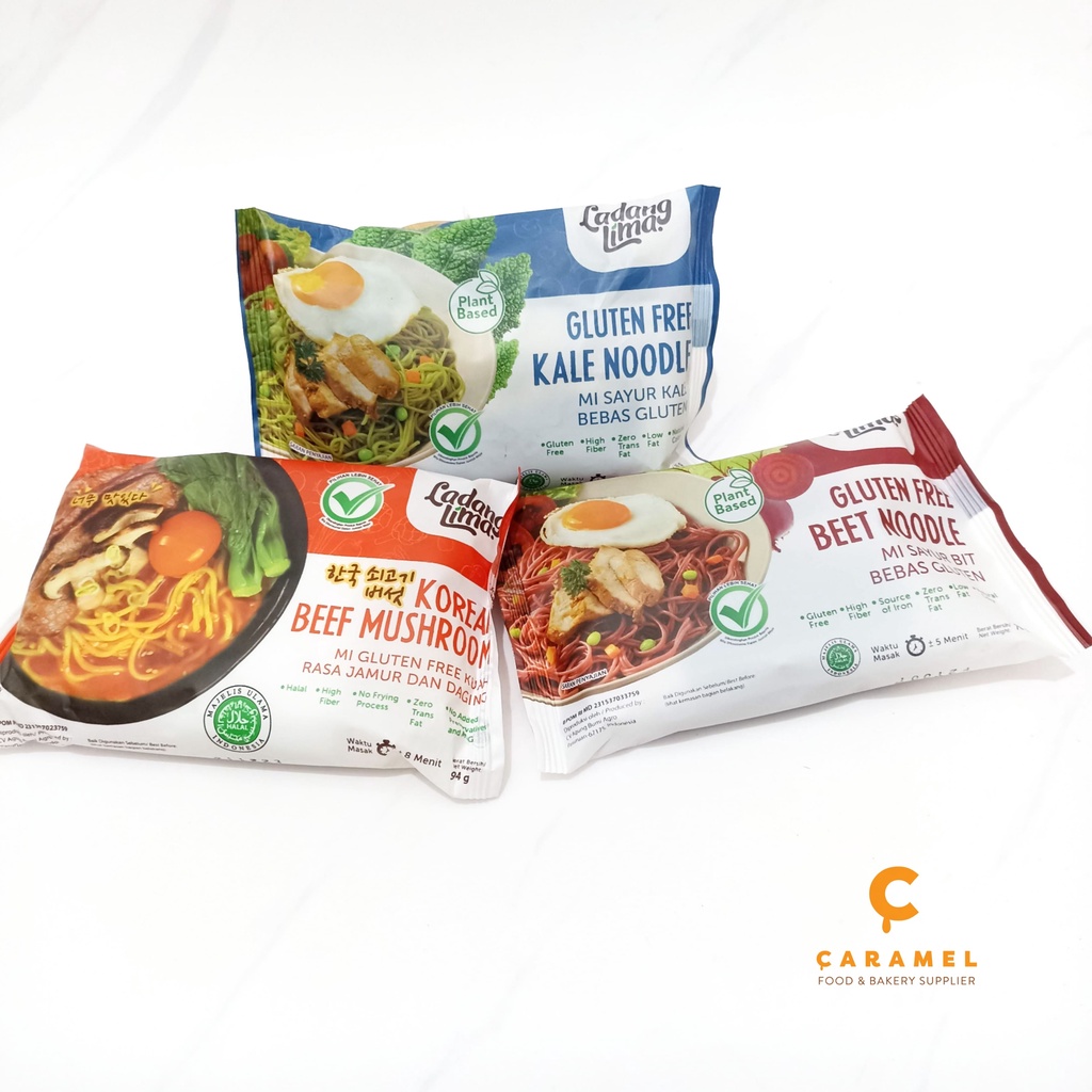 

Veggie Noodle "Gluten Free" Ladang Lima 76gr - Kale - Beef Mushroom - Mie Sehat Halal - MPASI - Mie - Ladang Lima