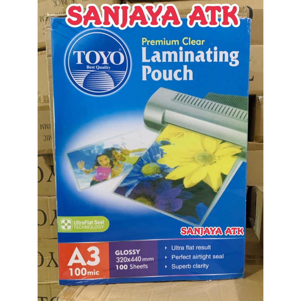 

PLASTIK LAMINATING UKURAN A3 TEBAL 100 MICRON SATUAN LEMBARAN