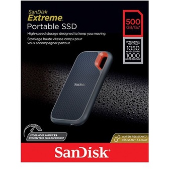 Sandisk Extreme External SSD HardDisk Drive 500GB USB 3.2 Type C / A