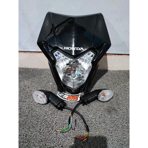 HEADLAMP LAMPU DEPAN SET CRF 150 L CRF150L SET COPOTAN MOTOR KOMPLIT LAMPU SPIDO SEN DAN BREKET